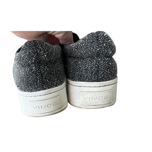 Vince - The Warren Slip On Tweed Casual Platform Sneaker Shoe Sz 9.5 - Picture 9 of 10